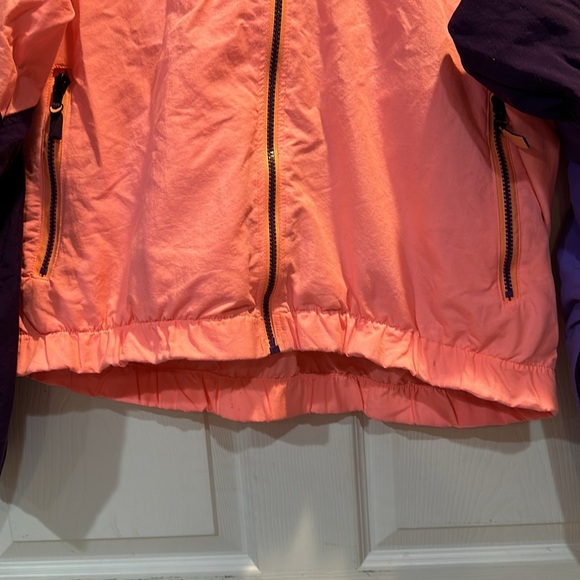 Vintage 80s Nike Aqua Gear Neon Orange Windbreaker Jacket XL - Picture 6 of 8